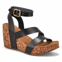 Women's Hecta Casual Wedge Sandal - Black