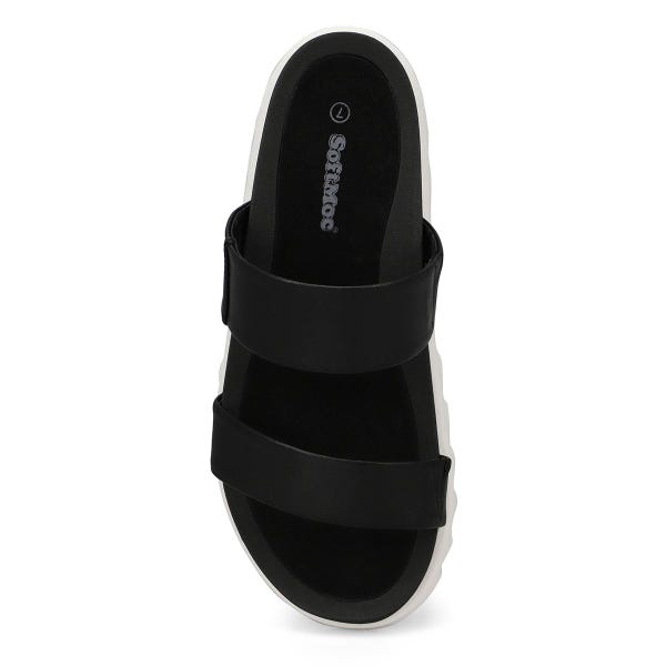 Women's Helaena 2 Strap Leather Sandal - Black