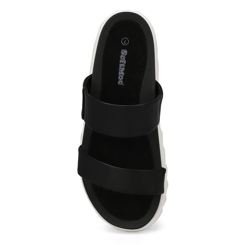 Women's Helaena 2 Strap Leather Sandal - Black