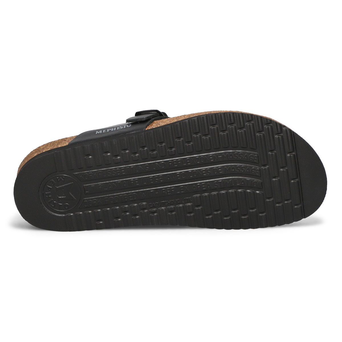 Women's Helen Footbed Toe Loop Sandal - Black