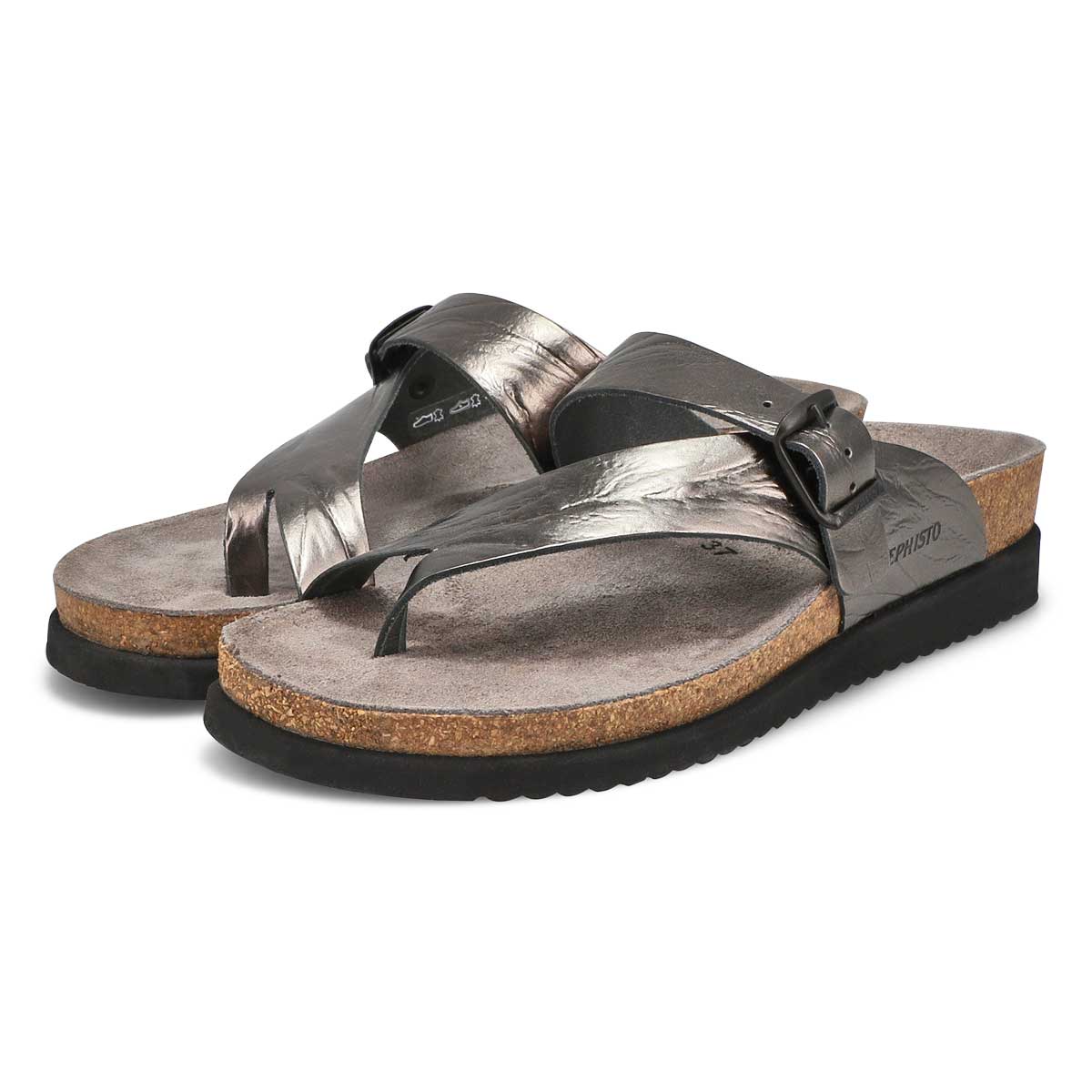 Women's Helen Footbed Toe Loop Sandal - Grey