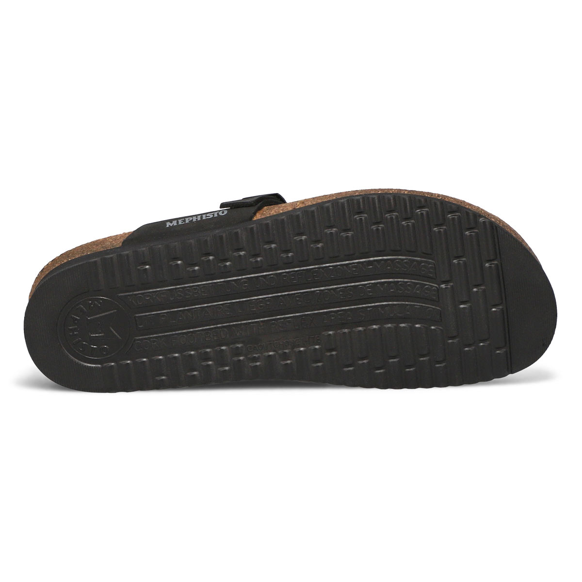 Women's Helen Footbed Toe Loop Sandal - Black