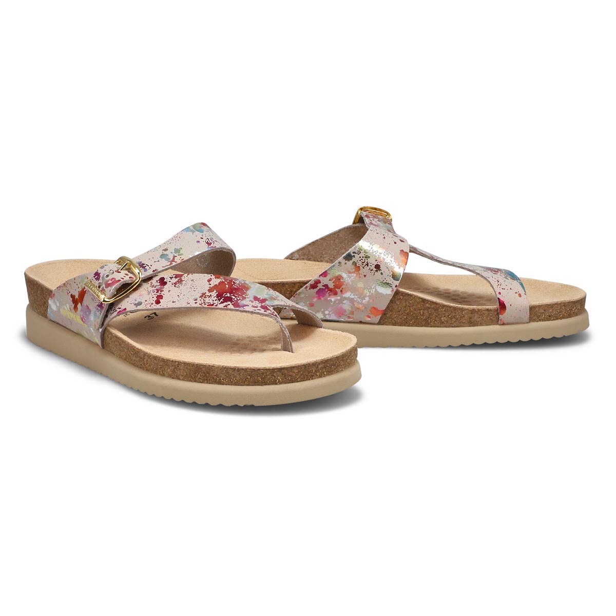 Women's Helen Cork Footbed Sandal - Beige Print