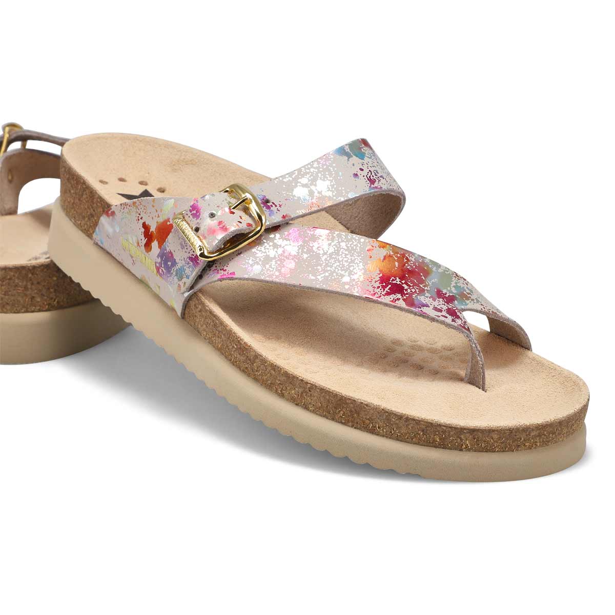 Women's Helen Cork Footbed Sandal - Beige Print