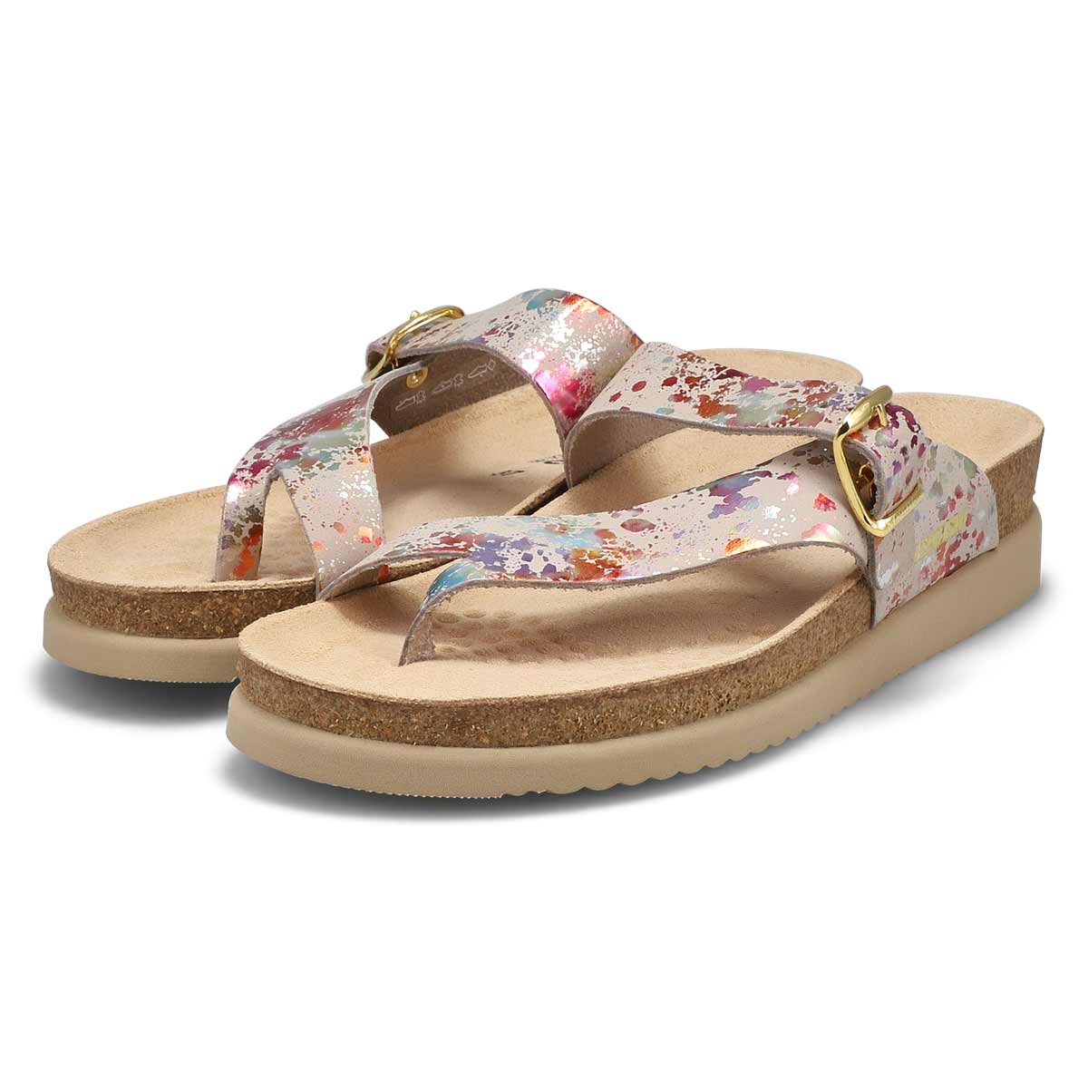 Women's Helen Cork Footbed Sandal - Beige Print