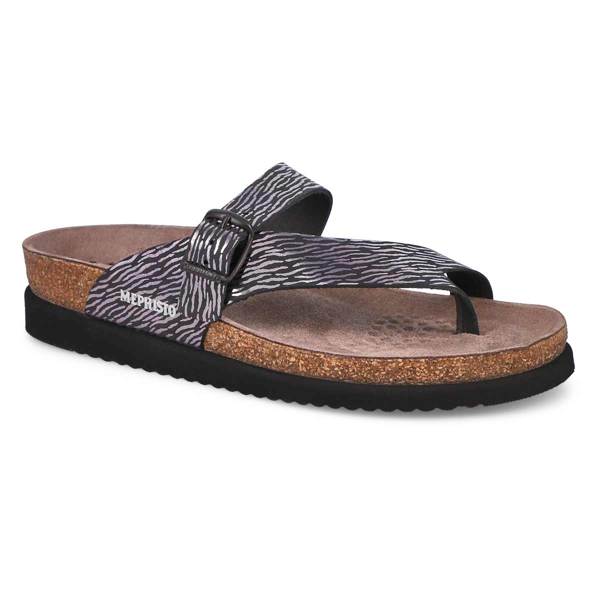 Sandale HELEN noir zèbre femmes