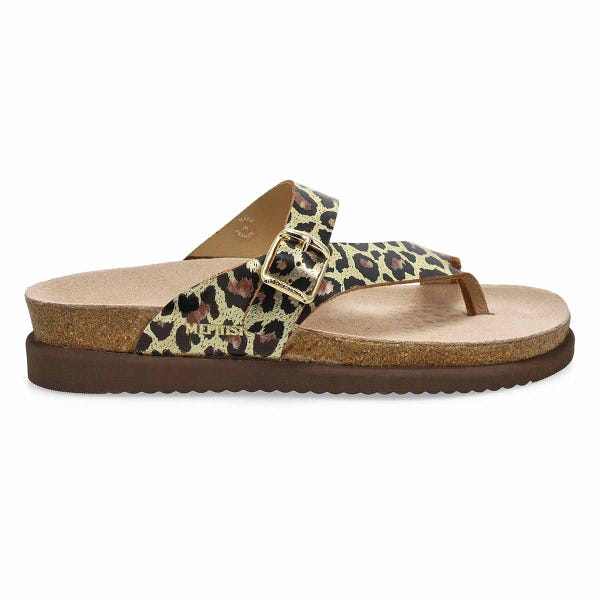 Sandale à passe-orteil et lit de pied HELEN, or, femmes