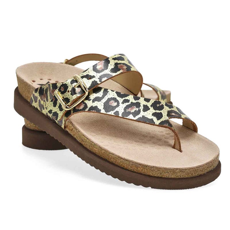 Sandale à passe-orteil et lit de pied HELEN, or, femmes