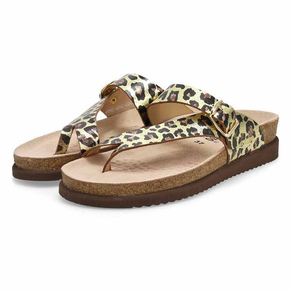 Sandale à passe-orteil et lit de pied HELEN, or, femmes