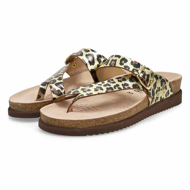 Sandale à passe-orteil et lit de pied HELEN, or, femmes