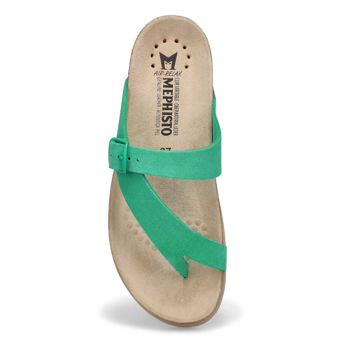 Sandale à passe-orteil HELEN, vert, femmes