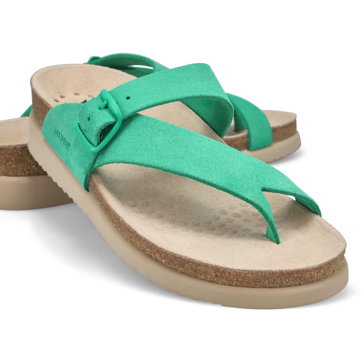 Women's Helen Footbed Toe Loop Sandal - Green