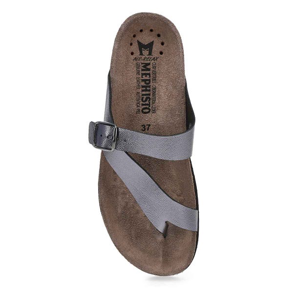 Women's Helen Footbed Toe Loop Sandal - Grey
