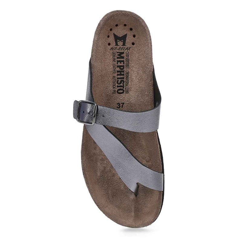 Women's Helen Footbed Toe Loop Sandal - Grey