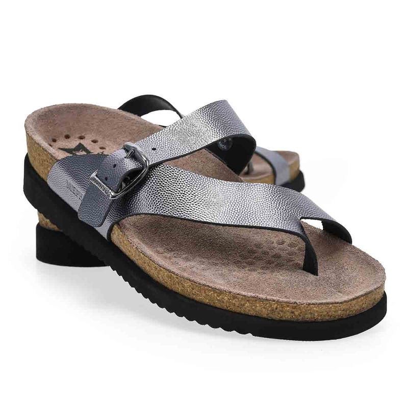 Women's Helen Footbed Toe Loop Sandal - Grey
