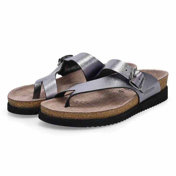 Women's Helen Footbed Toe Loop Sandal - Grey