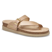 Women's Helen Footbed Toe Loop Sandal - Platinum