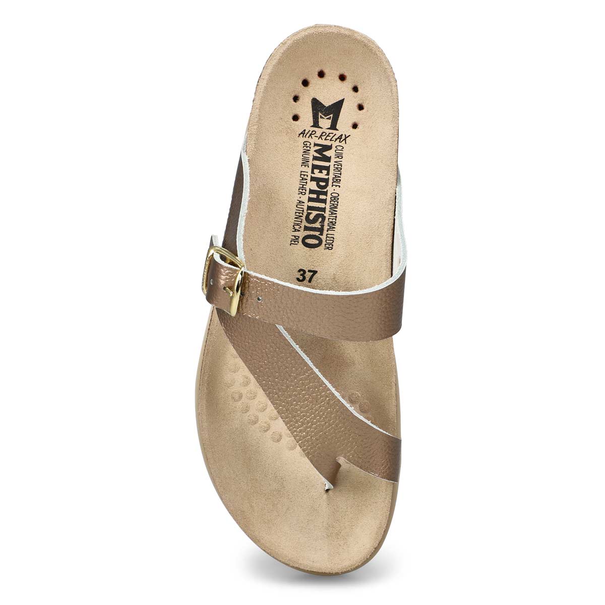 Women's  Helen Footbed Toe Loop Sandal - Platinum