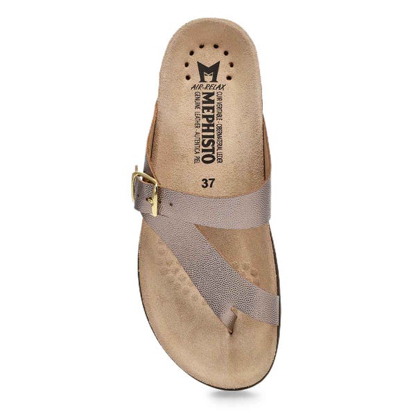 Women's  Helen Footbed Toe Loop Sandal - Platinum
