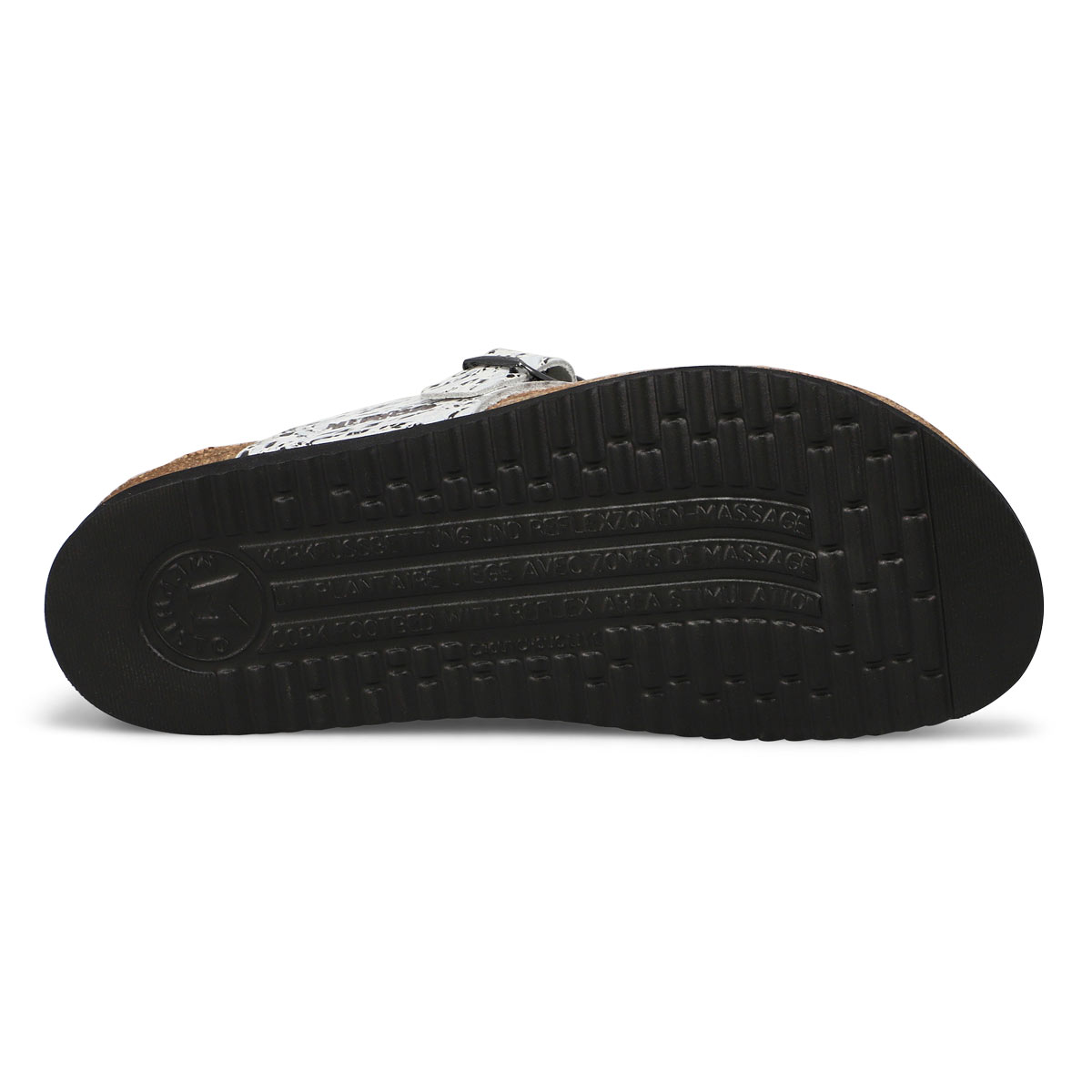 Women's Helen Footbed Toe Loop Sandal - Silver