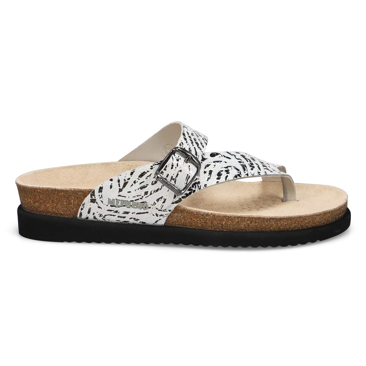 Women's Helen Footbed Toe Loop Sandal - Silver