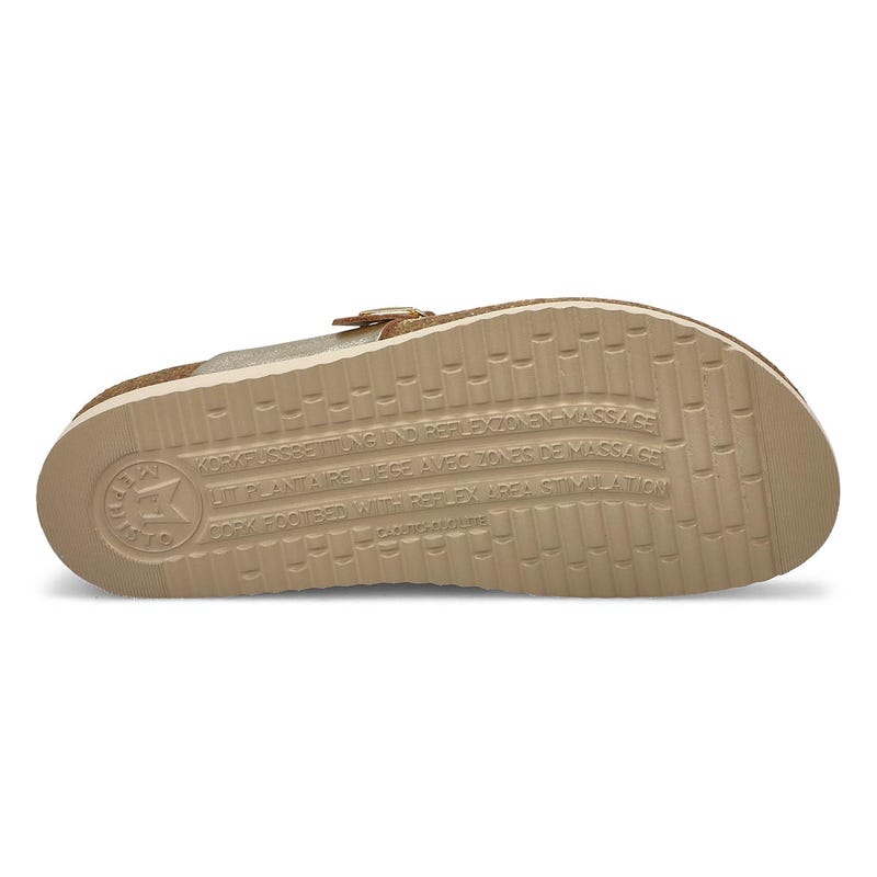 Sandale passe-orteil à lit de pied HELENA PERFORATED, or, femmes