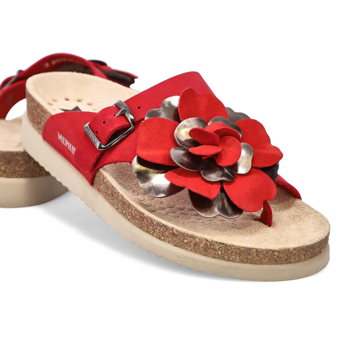 Women's Helen Flower Sandal - Red