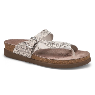 Lds Helen Footbed Toe Loop Sandal - Fog
