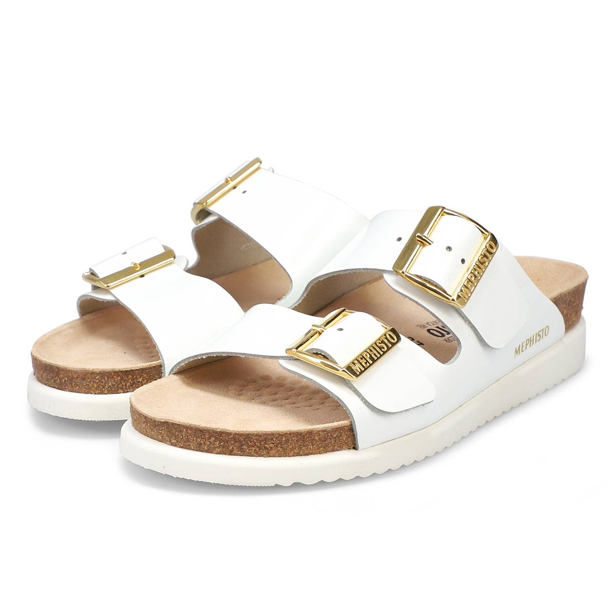 Mephisto Women's Hester Vernis Sandal - White | SoftMoc.com