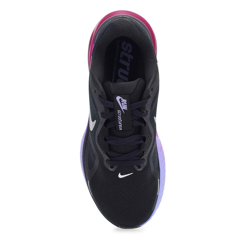 Espadrille de performance Structure 26 pour femmes - Noir/rose/bleu