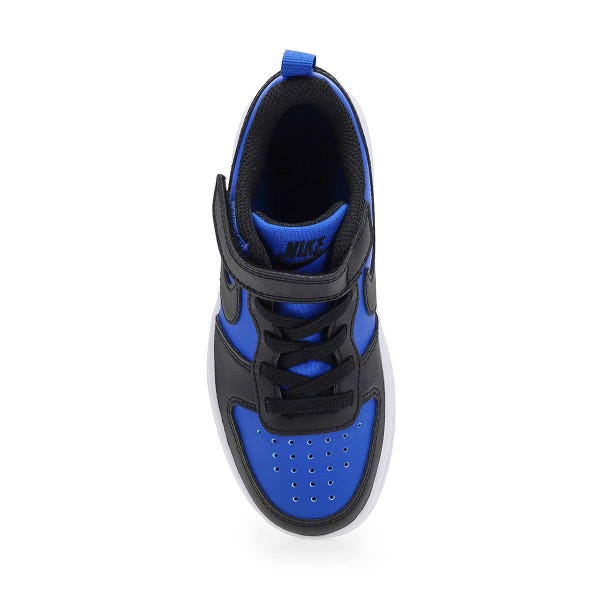 Boys'  Court Borough Low Recraft BPV Sneaker - Game Royal/Black/White