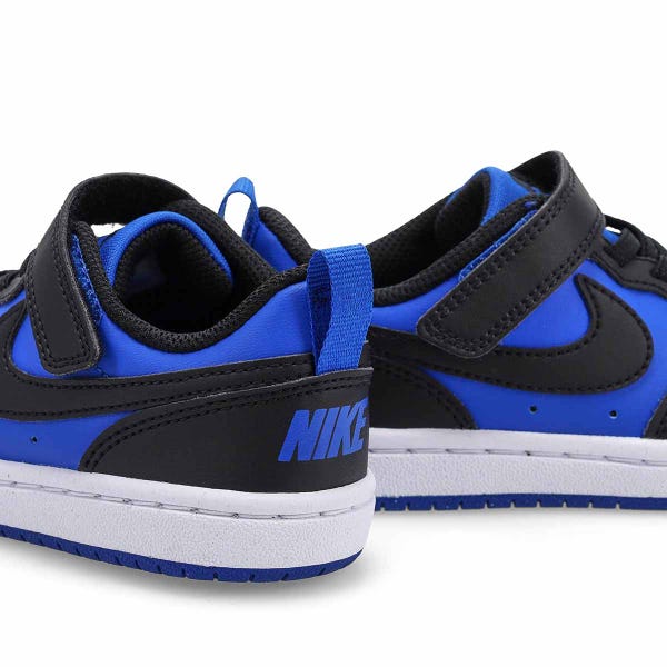 Boys'  Court Borough Low Recraft BPV Sneaker - Game Royal/Black/White