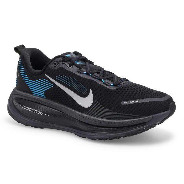 Men's Vomero 18 Performance Sneaker - Black/Silver/Light Blue/Anthracite