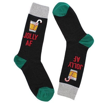 Mns Jolly AF Printed Sock - Black