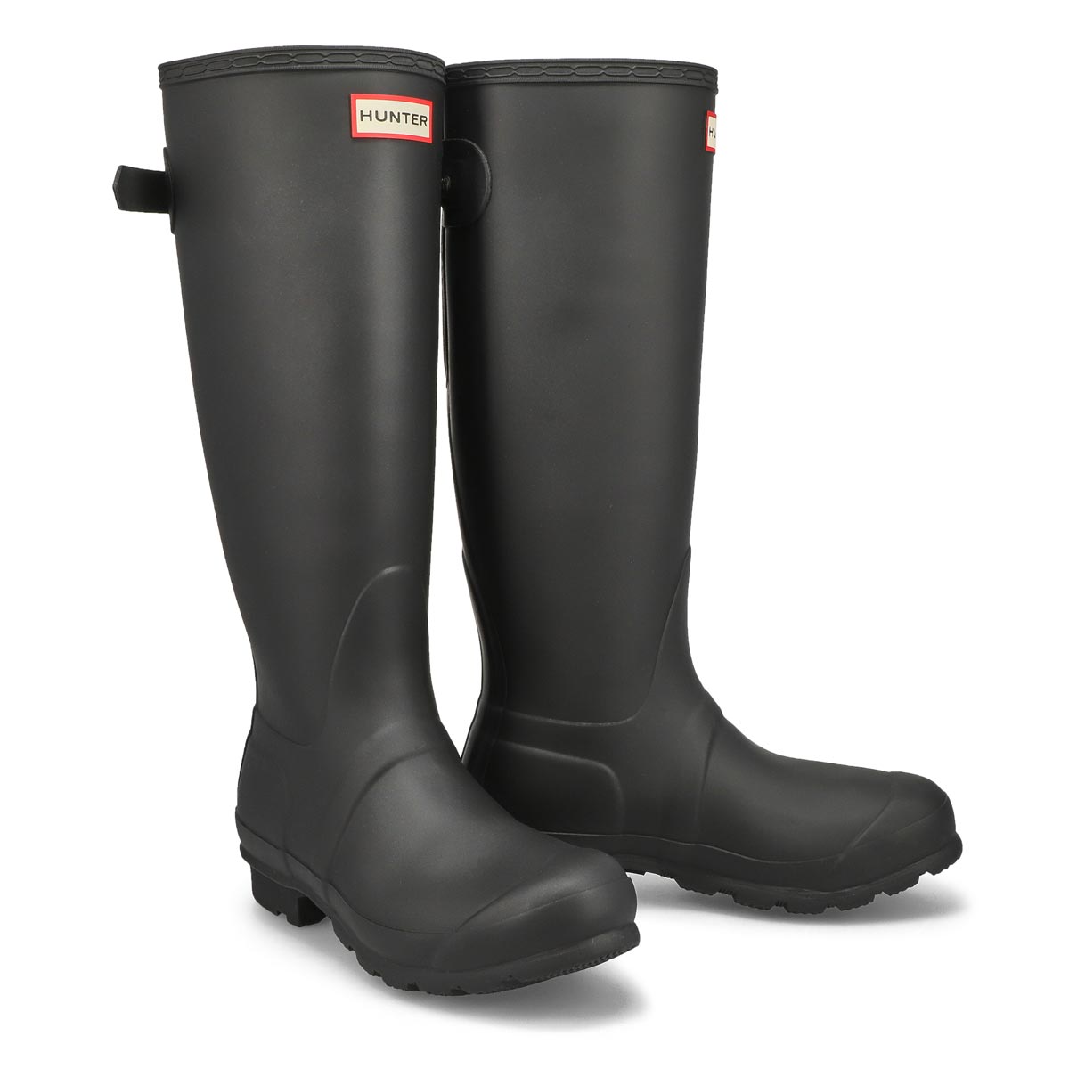 Women's Original Back Adjustable Tall Rain Boot - Black