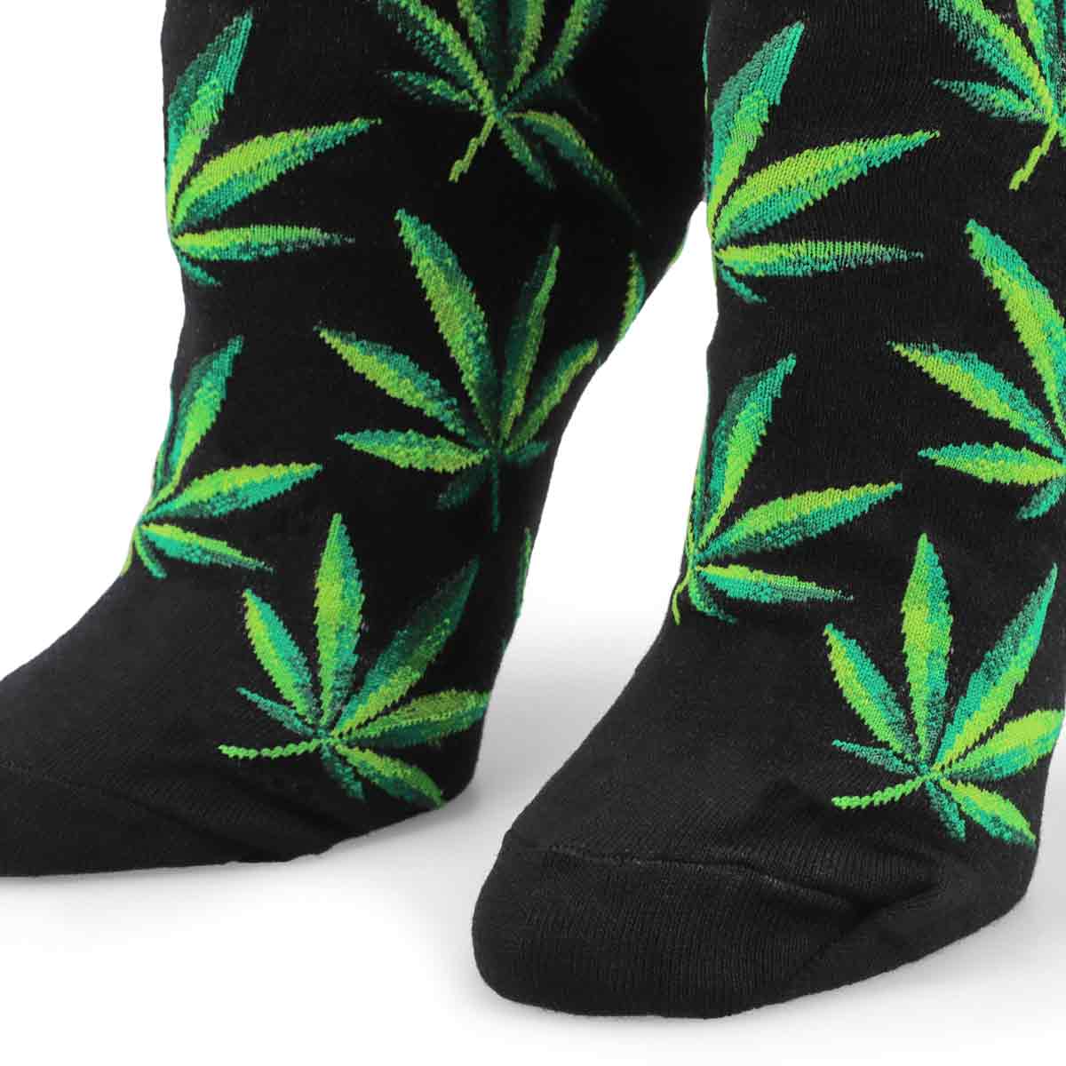 Chaussettes HEMP LEAF, noir, femmes