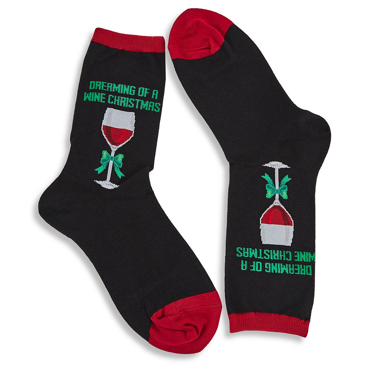 Chaussettes DREAMING OF A WINE XMAS, noir, femmes