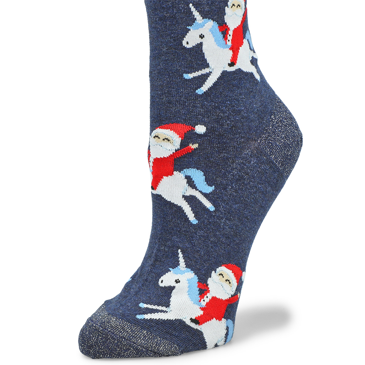 Women's Santa Unicorn Printed Sock