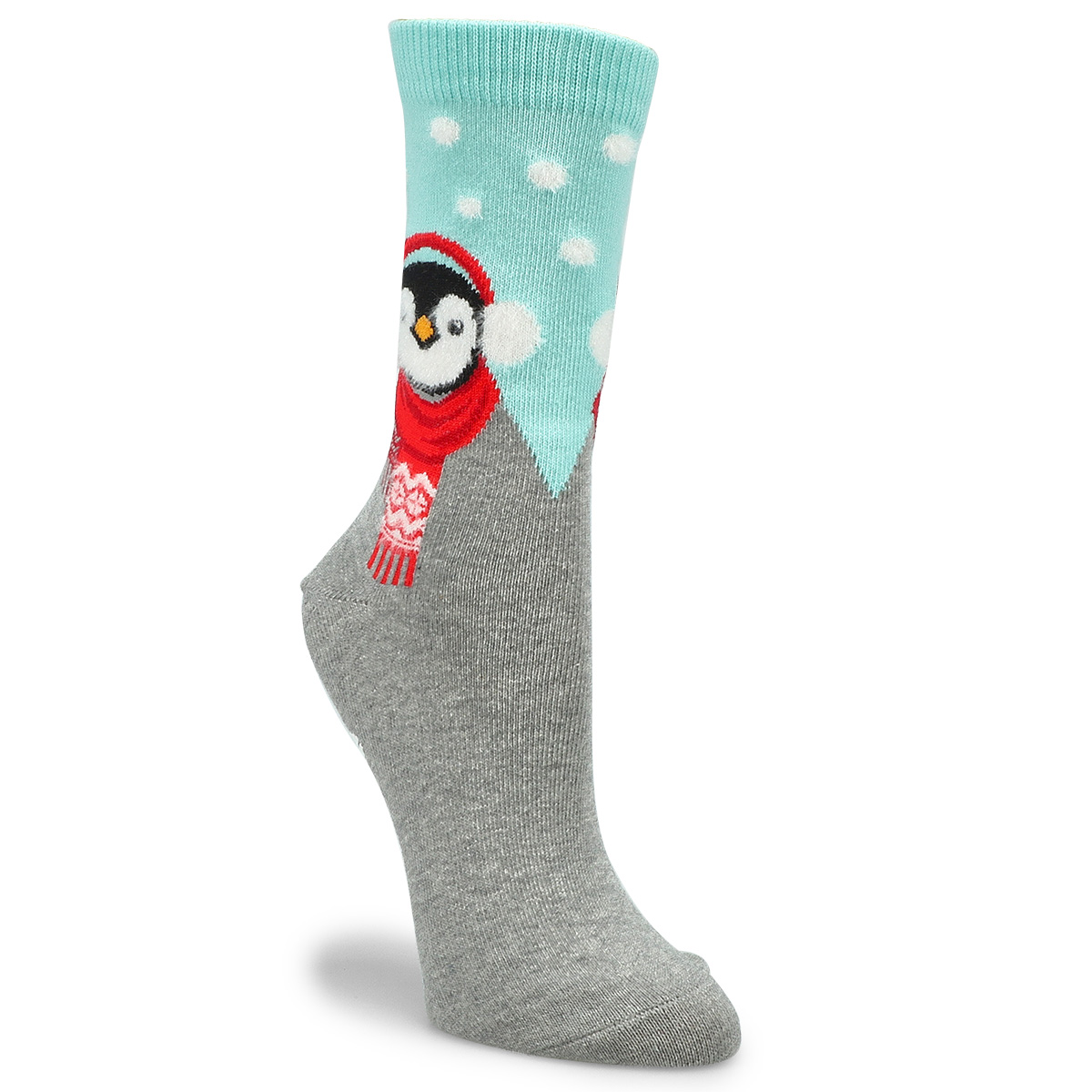 Women's Fuzzy Penguin Sock