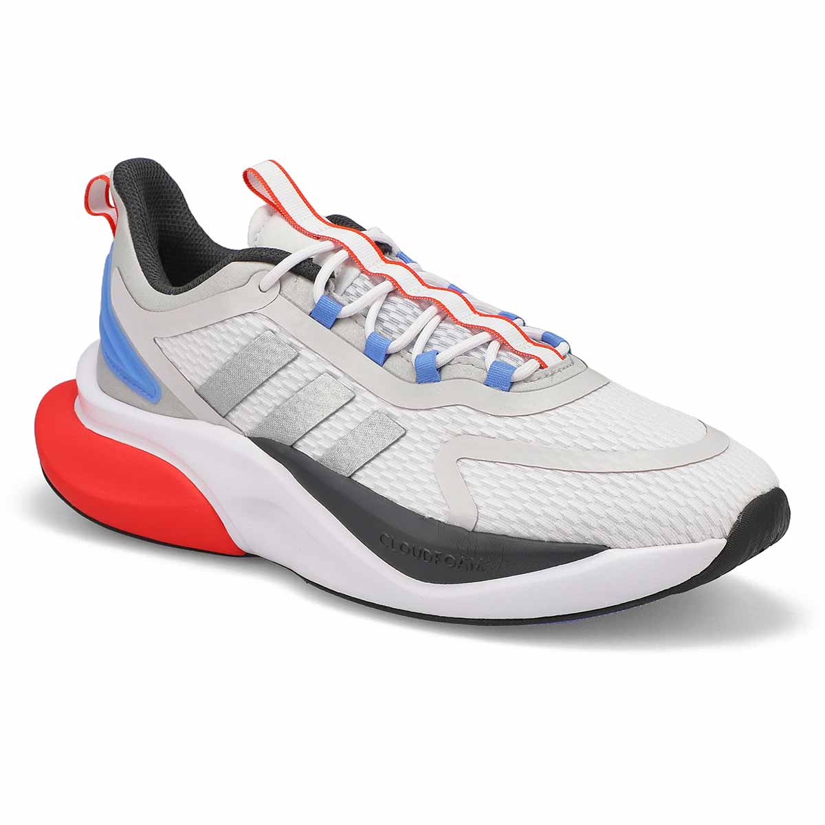 Baskets ALPHABOUNCE +, blanc/argent, hommes