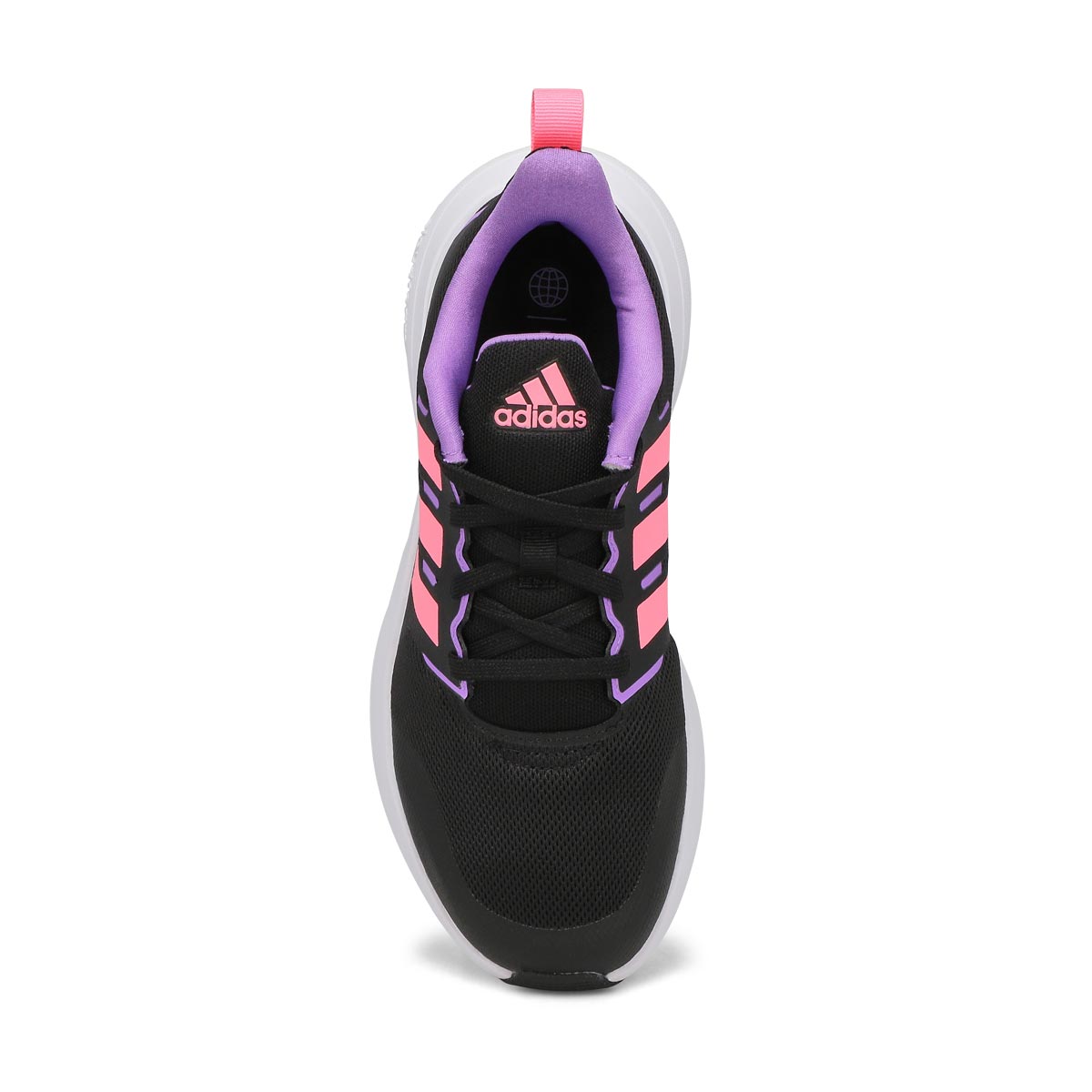 Girls' FortaRun 2.0 Sneaker - Black/Pink
