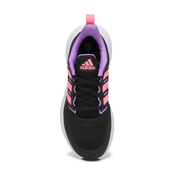 Girls' FortaRun 2.0 Sneaker - Black/Pink