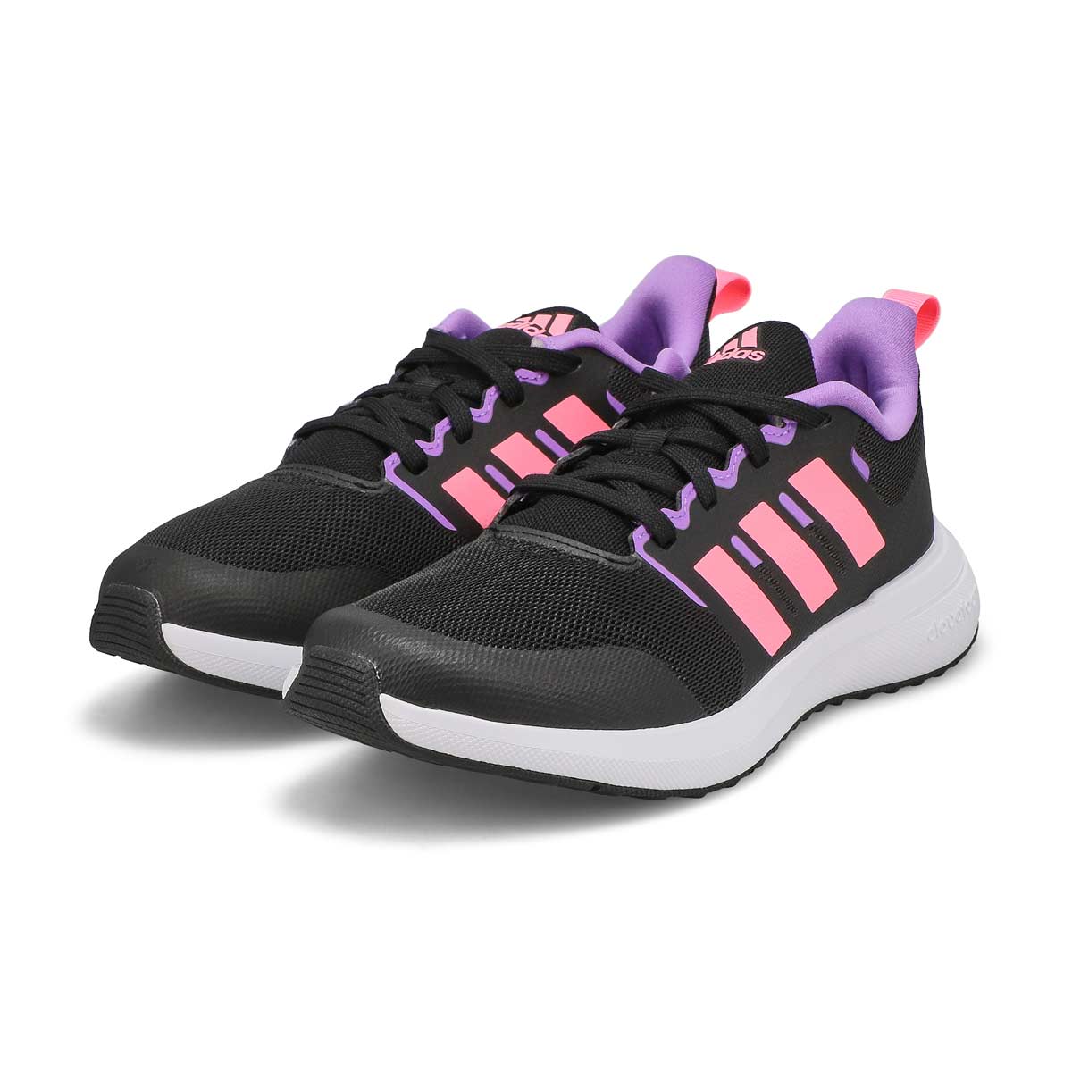 Girls' FortaRun 2.0 Sneaker - Black/Pink