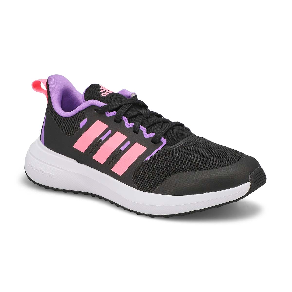 Girls' FortaRun 2.0 Sneaker - Black/Pink