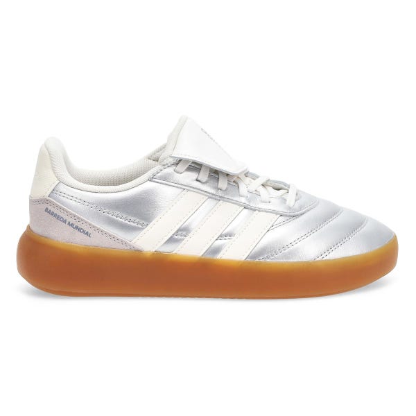 Women's Barreda Mundail Lace Up Sneaker - Silver Metallic/White/Iron Metallic