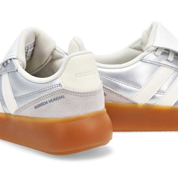 Women's Barreda Mundail Lace Up Sneaker - Silver Metallic/White/Iron Metallic