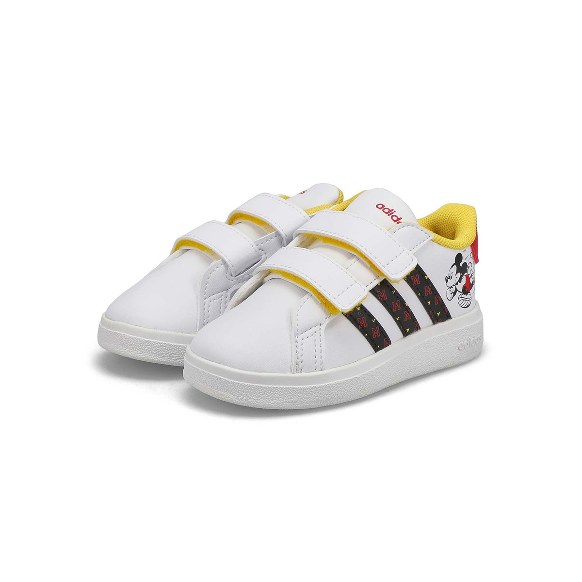 Infants' Grand Court 2.0 Mickey CF Sneaker - White/Black/Red