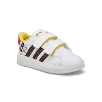 Infants' Grand Court 2.0 Mickey CF Sneaker - White/Black/Red