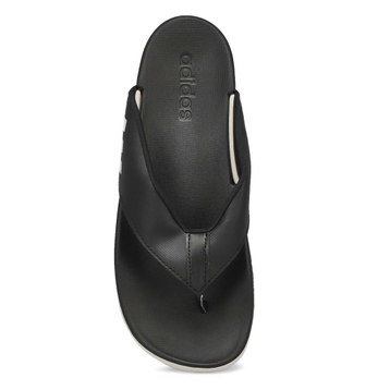 Women's Adilette Comfort Flip Flop - Black/ White