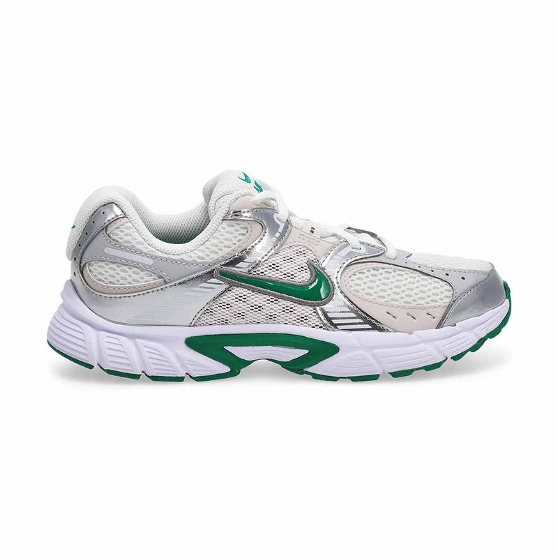 Boys'  V5 BG Performance Sneaker - White/Malachite/Vast Grey/Metalic Silver